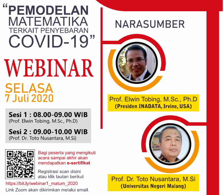 Webinar Pemodelan Matematika Terkait Penyebaran COVID-19