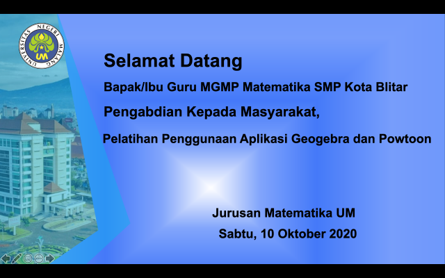 Pelatihan Penggunaan Geogebra dan Powtoon