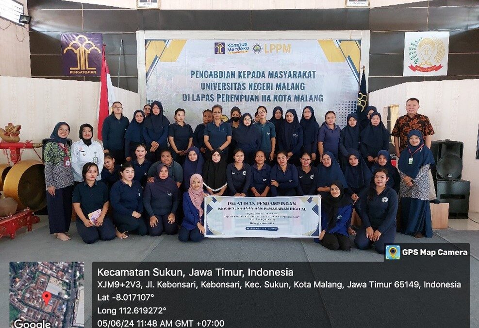 Pelatihan dan Pendampingan untuk Narapidana Perempuan di Lapas Kota Malang dengan Tujuan SDG’s Tentang Pekerjaan Layak dan Pertumbuhan Ekonomi